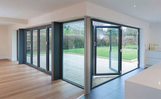 Aluminium doors and windows.