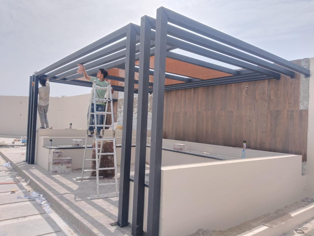 Aluminium pergola