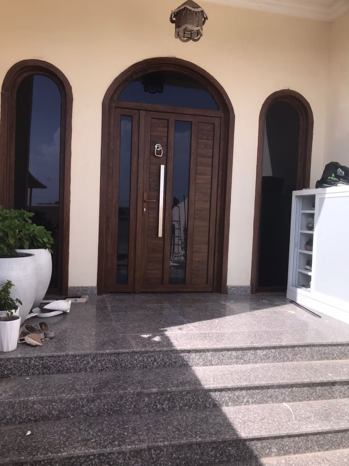 Aluminium composite panel door