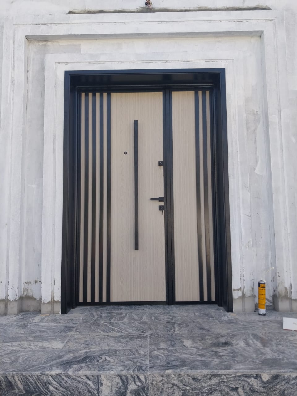 Aluminium composite panel door