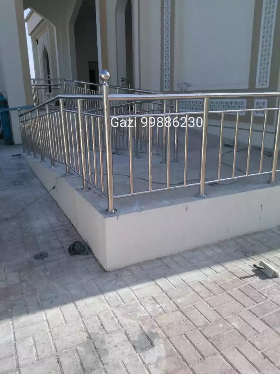 Standard steel railing